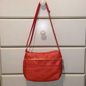 Faux leather, crossbody!